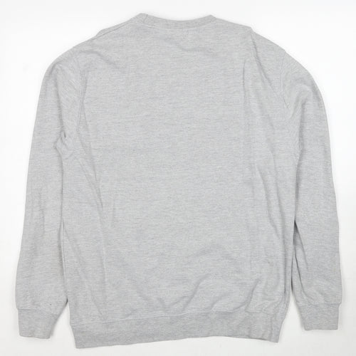 RMDY Mens Grey Cotton Pullover Sweatshirt Size L