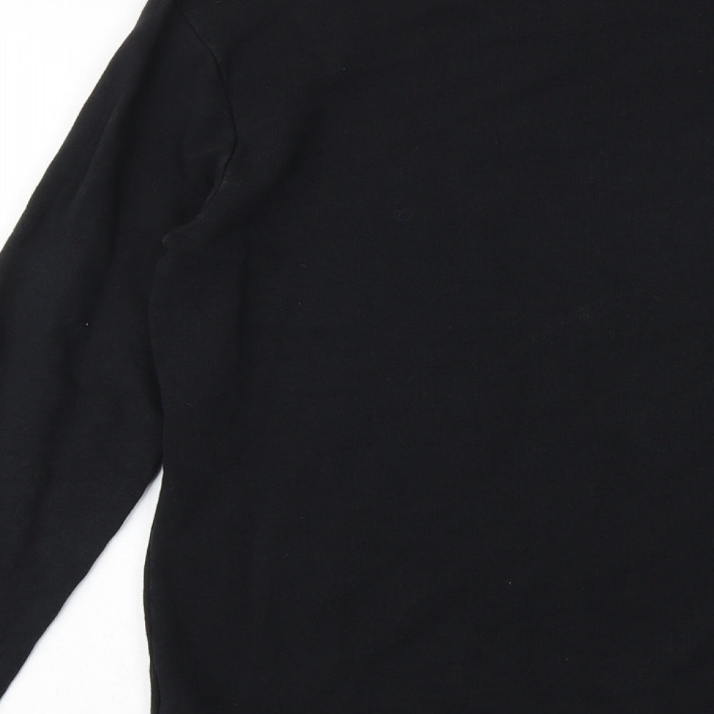 NEXT Mens Black Chlorofibre Pullover Sweatshirt Size S - If Lost Return To Babe