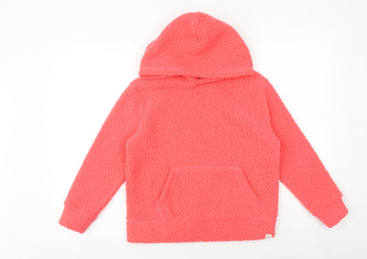 Gap Girls Pink Polyester Pullover Hoodie Size 8 Years Pullover