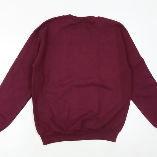 Gildan Mens Red Cotton Pullover Sweatshirt Size S - Bob Marley