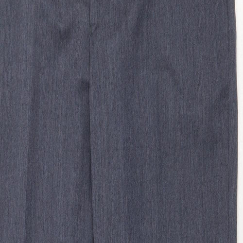 Chatsworth Mens Blue Wool Dress Pants Trousers Size 36 in Regular Zip