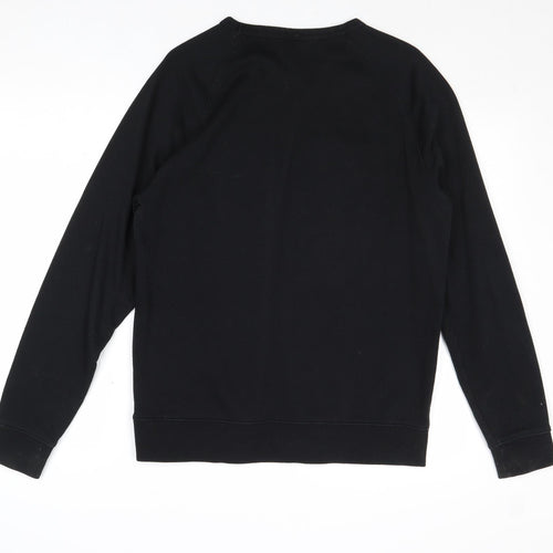H&M Mens Black Polyester Pullover Sweatshirt Size M - The Best Present Ever