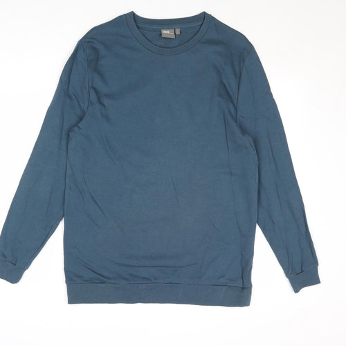 ASOS Mens Blue Cotton Pullover Sweatshirt Size S