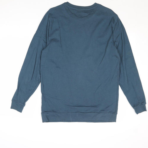 ASOS Mens Blue Cotton Pullover Sweatshirt Size S