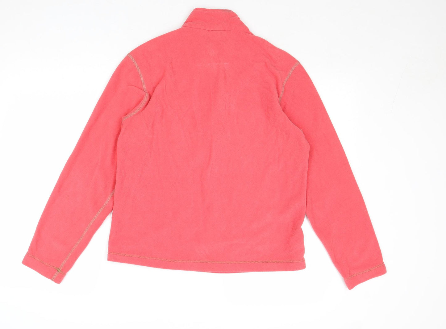 Cross Womens Pink Polyester Pullover Sweatshirt Size XL Zip