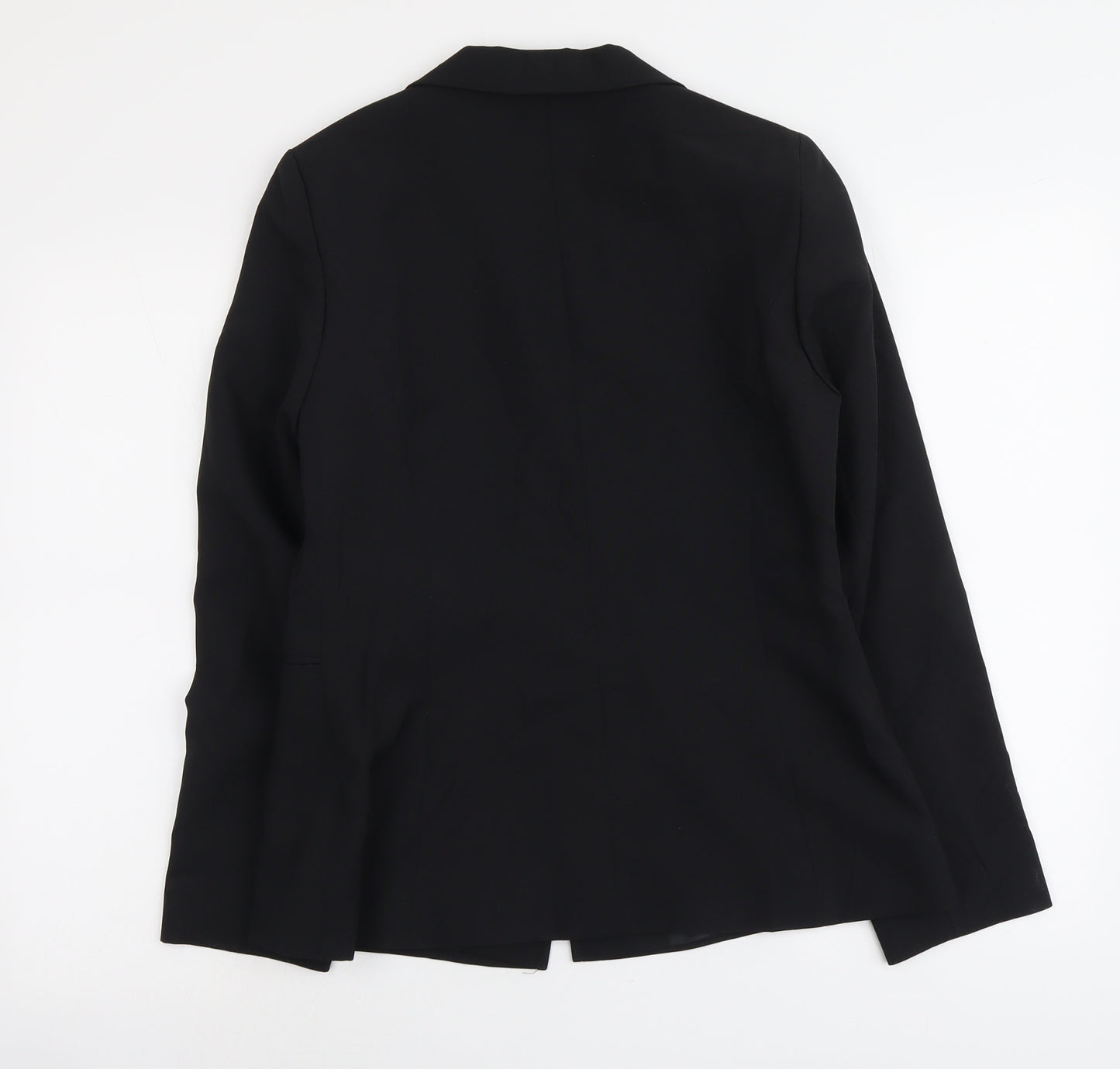 Bay Womens Black Polyester Jacket Suit Jacket Size 14
