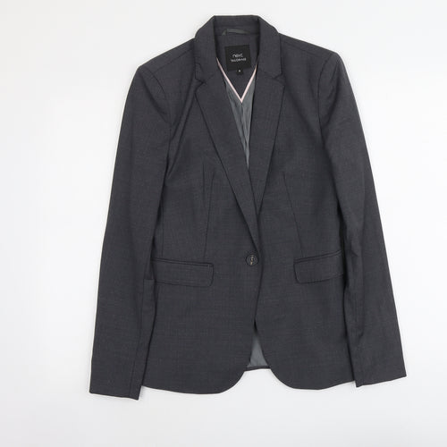NEXT Womens Grey Wool Jacket Suit Jacket Size 8