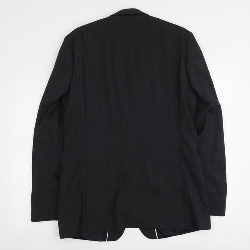 Jeff Banks Mens Blue Polyester Jacket Suit Jacket Size L Regular