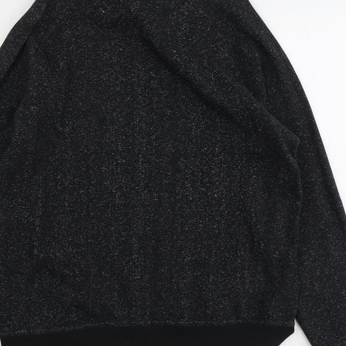 H&M Mens Black Cotton Pullover Sweatshirt Size M