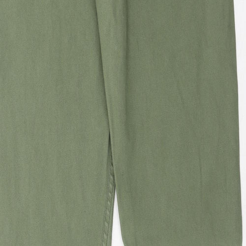 Quiksilver Mens Green Cotton Straight Jeans Size 30 in Regular Zip