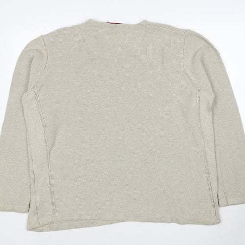 Sand Stone Mens Beige Cotton Pullover Sweatshirt Size XL