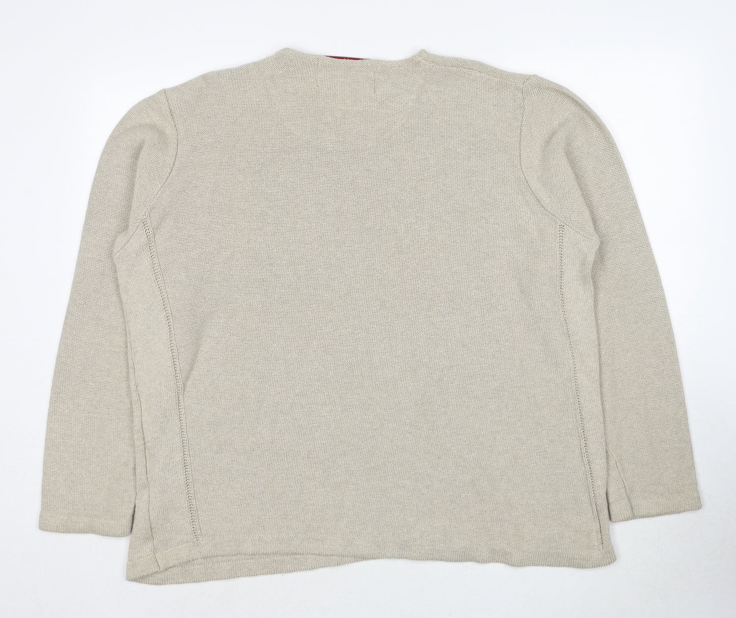 Sand Stone Mens Beige Cotton Pullover Sweatshirt Size XL