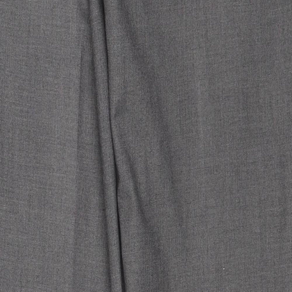 Skopes Mens Grey Polyester Chino Trousers Size 34 in Regular Zip