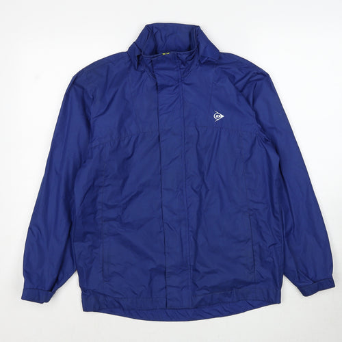 Dunlop Boys Blue Windbreaker Jacket Size 11-12 Years Zip