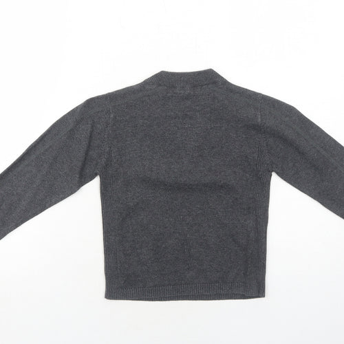 NEXT Boys Grey V-Neck Cotton Pullover Jumper Size 5 Years Pullover