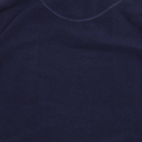 Debbie Morgan Mens Blue Polyester Pullover Sweatshirt Size M