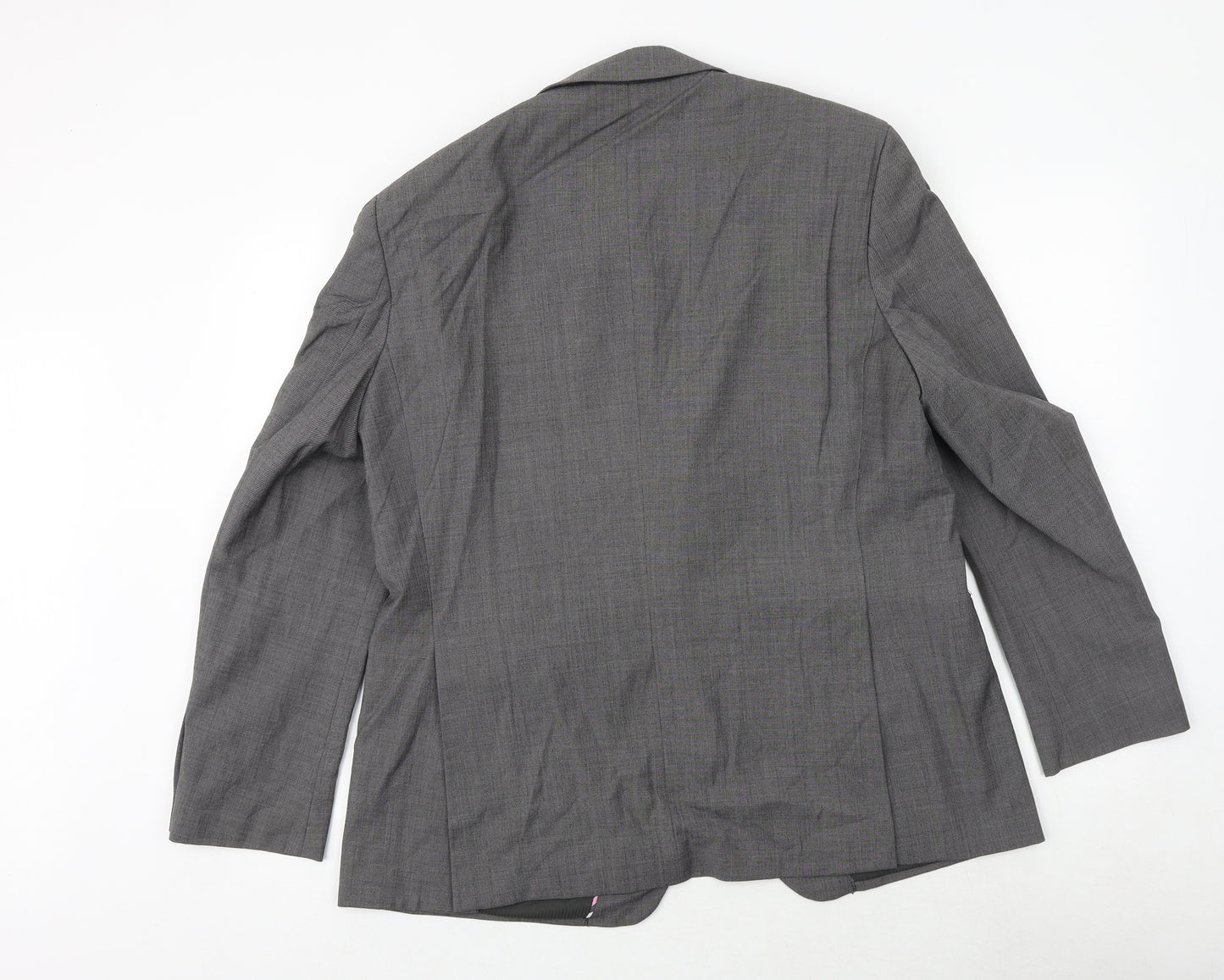 Jeff Banks Mens Grey Wool Jacket Suit Jacket Size 42 Regular