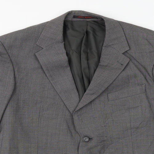 Jeff Banks Mens Grey Wool Jacket Suit Jacket Size 42 Regular