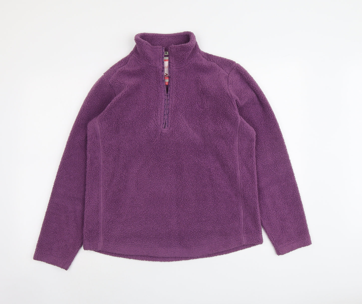 Hawkshead Womens Purple Polyester Pullover Sweatshirt Size 12 Zip