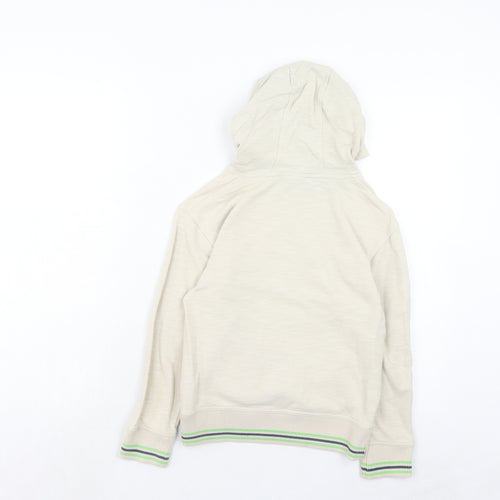 NEXT Boys Ivory Cotton Pullover Hoodie Size 8 Years Pullover - Chillin Ape
