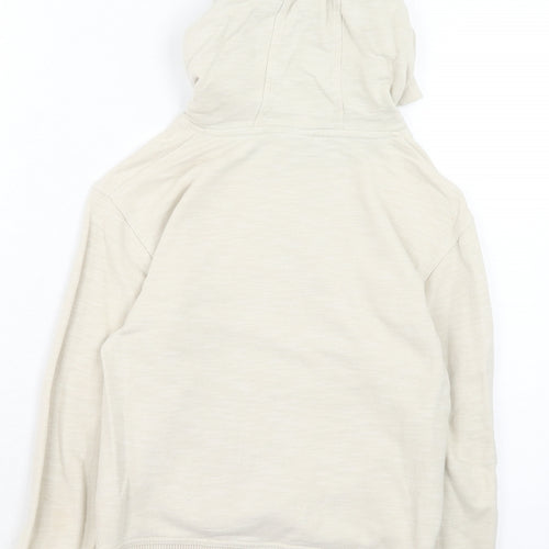 NEXT Boys Ivory Cotton Pullover Hoodie Size 8 Years Pullover - Chillin Ape