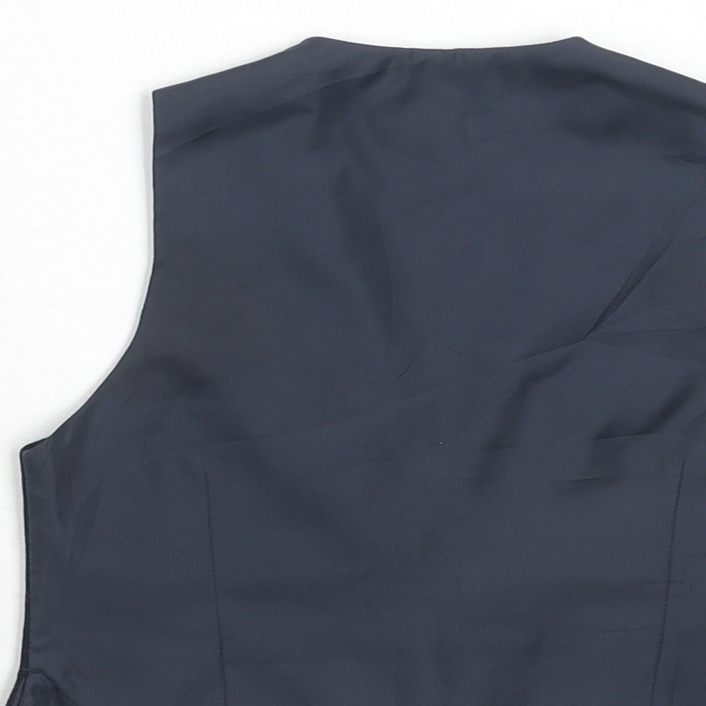 John Lewis Boys Blue Jacket Waistcoat Size 2 Years Button