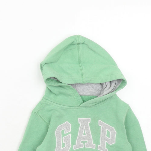Gap Boys Green Cotton Pullover Hoodie Size 2 Years Pullover