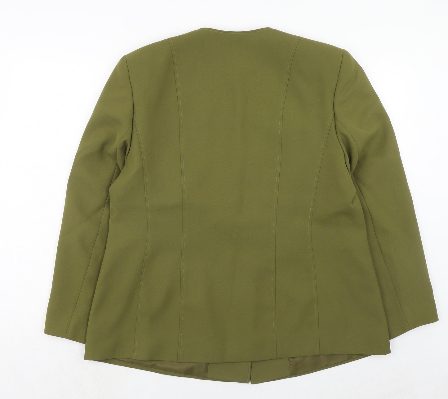 Eastex Womens Green Polyester Jacket Blazer Size 18