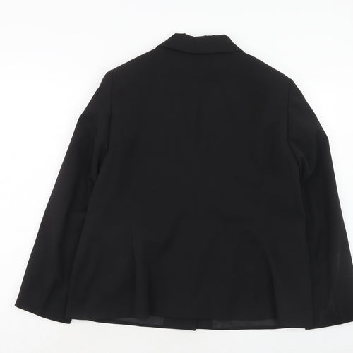 Bonmarché Womens Black Polyester Jacket Blazer Size 18
