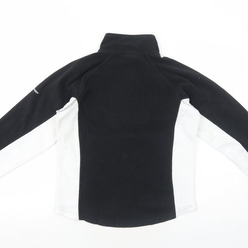 Trespass Womens Black Colourblock Polyester Pullover Sweatshirt Size S Zip