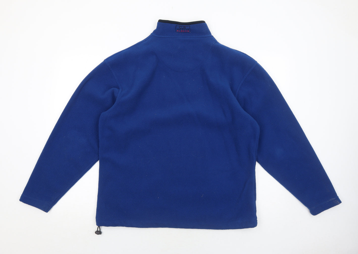 CS Active Mens Blue Polyester Pullover Sweatshirt Size S - Zipped Pockets