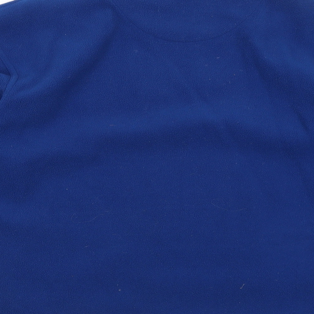CS Active Mens Blue Polyester Pullover Sweatshirt Size S - Zipped Pockets