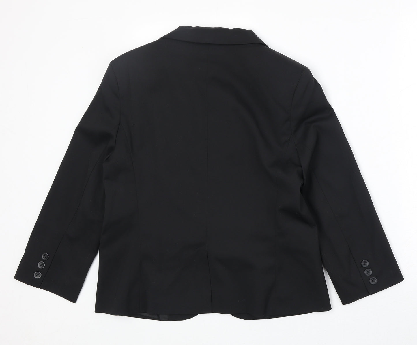 ASOS Womens Black Polyester Jacket Blazer Size 12