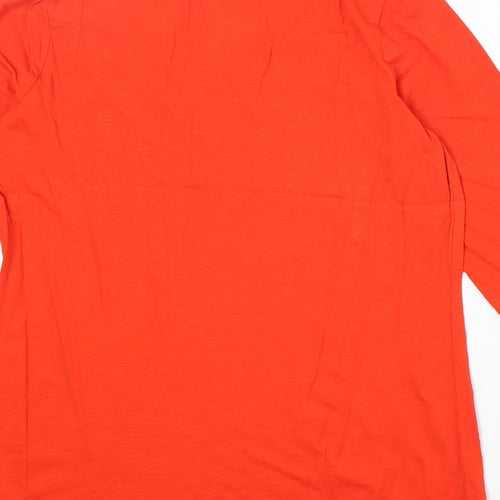 Savoir Womens Red 100% Cotton Basic T-Shirt Size 14 Round Neck