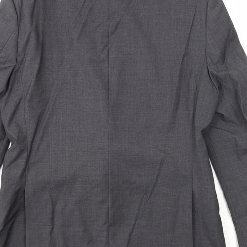 Austin Reed Mens Grey Wool Jacket Suit Jacket Size 40 Regular