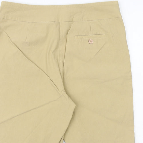 EP Pro Womens Beige Viscose Chino Shorts Size 14 Regular Pull On