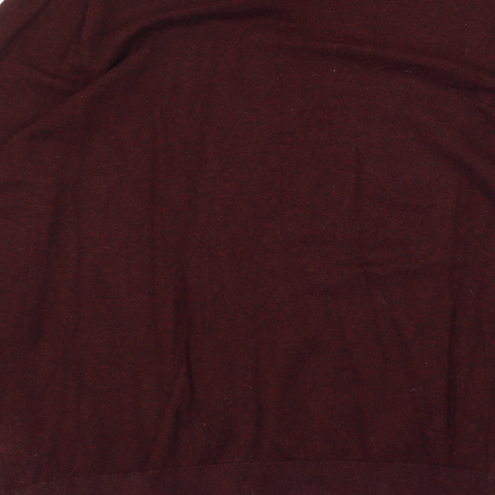 Burton Mens Red Round Neck Cotton Pullover Jumper Size XL Long Sleeve
