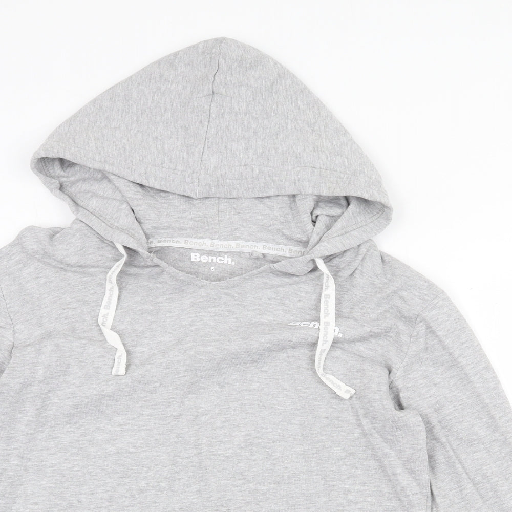 Bench Womens Grey Cotton Pullover Hoodie Size S Pullover