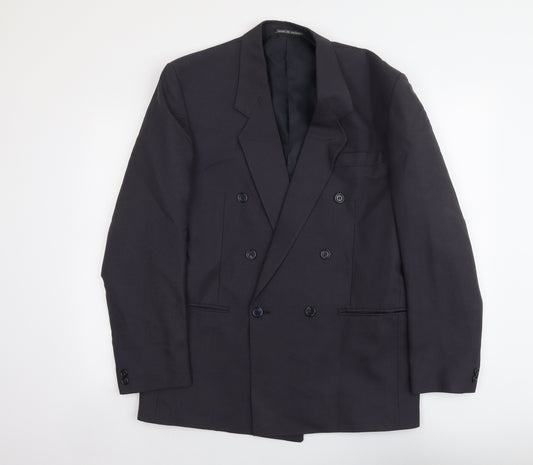 Lincroft Mens Blue Wool Jacket Suit Jacket Size 44 Regular