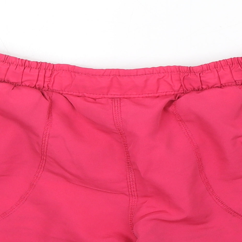 LA Gear Womens Pink Polyester Sweat Shorts Size 8 Regular Pull On