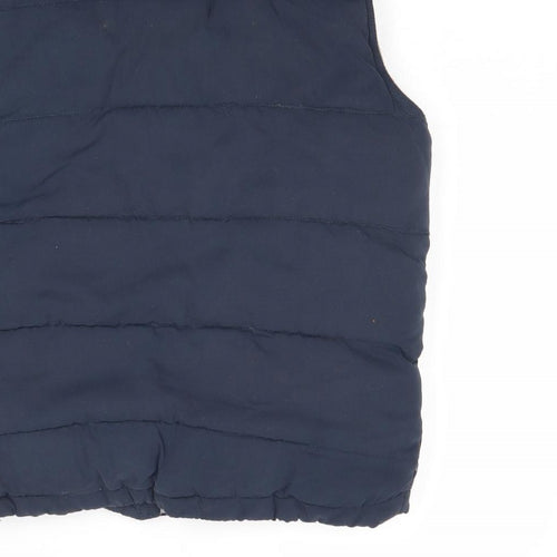 St Bernard Boys Blue Gilet Jacket Size 9 Years Zip