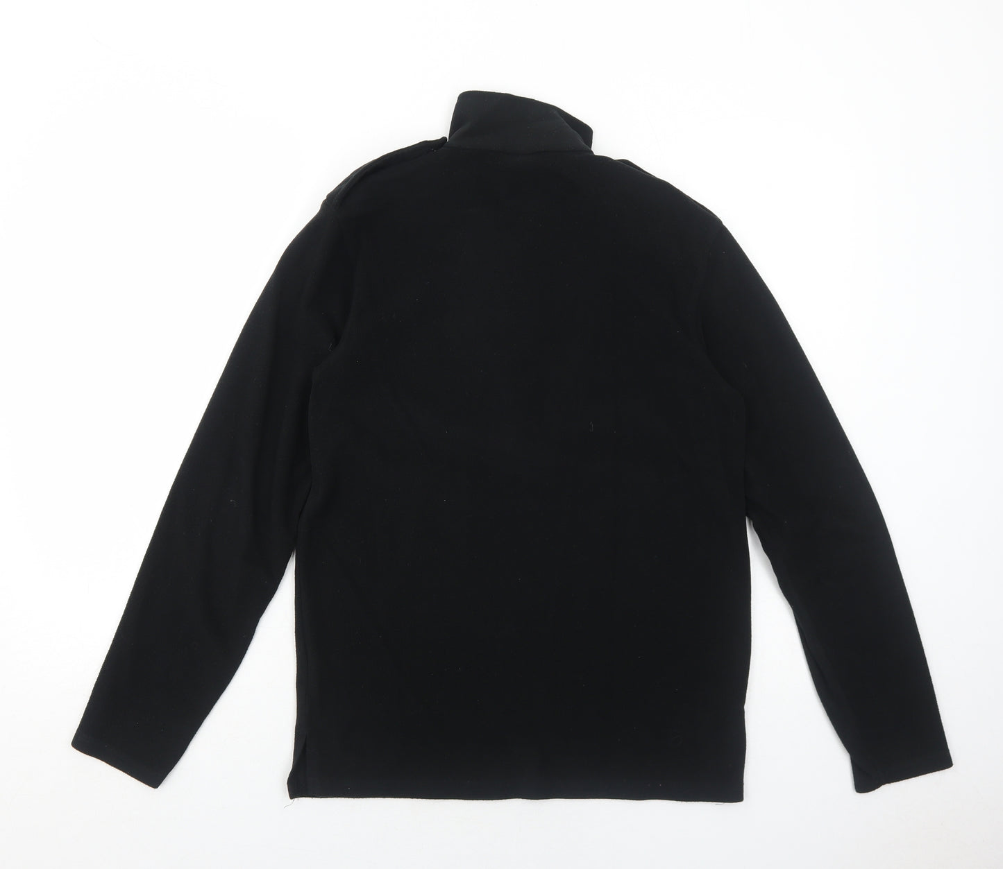Churchill Womens Black Polyester Pullover Sweatshirt Size S Zip