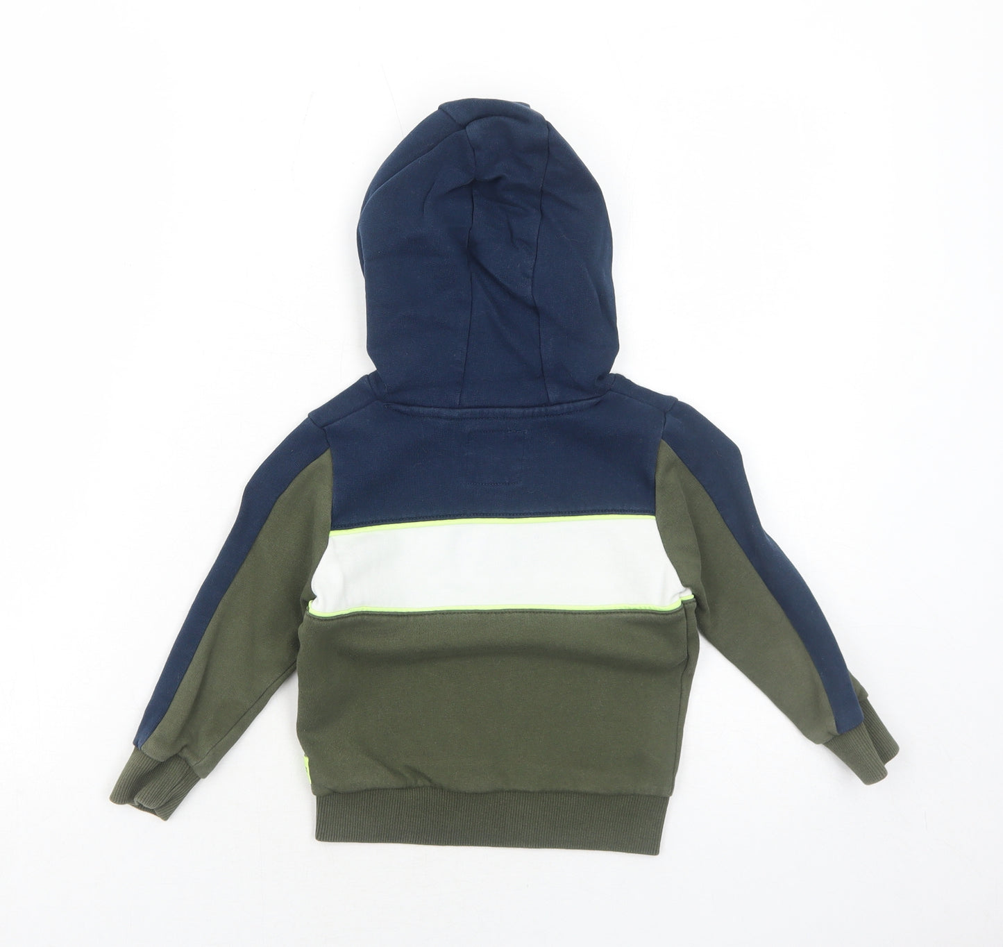 C&A Boys Green Cotton Pullover Hoodie Size 4-5 Years Pullover - Game On