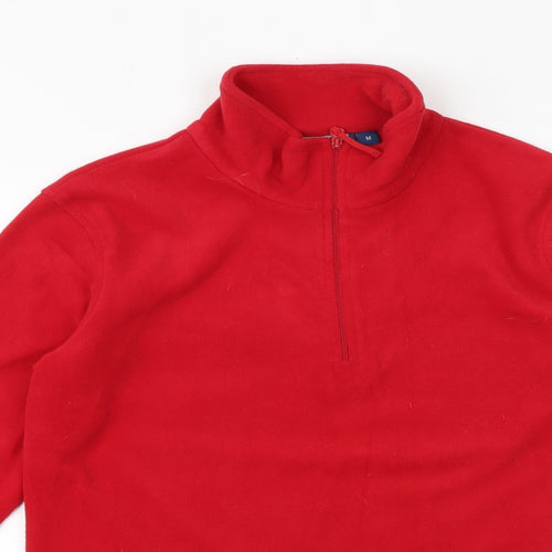 Mountain Warehouse Mens Red Polyester Pullover Sweatshirt Size M