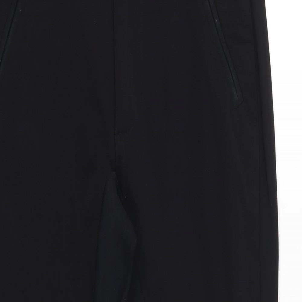 TCM Womens Black Polyamide Trousers Size 8 Regular Zip - Zipped Pockets