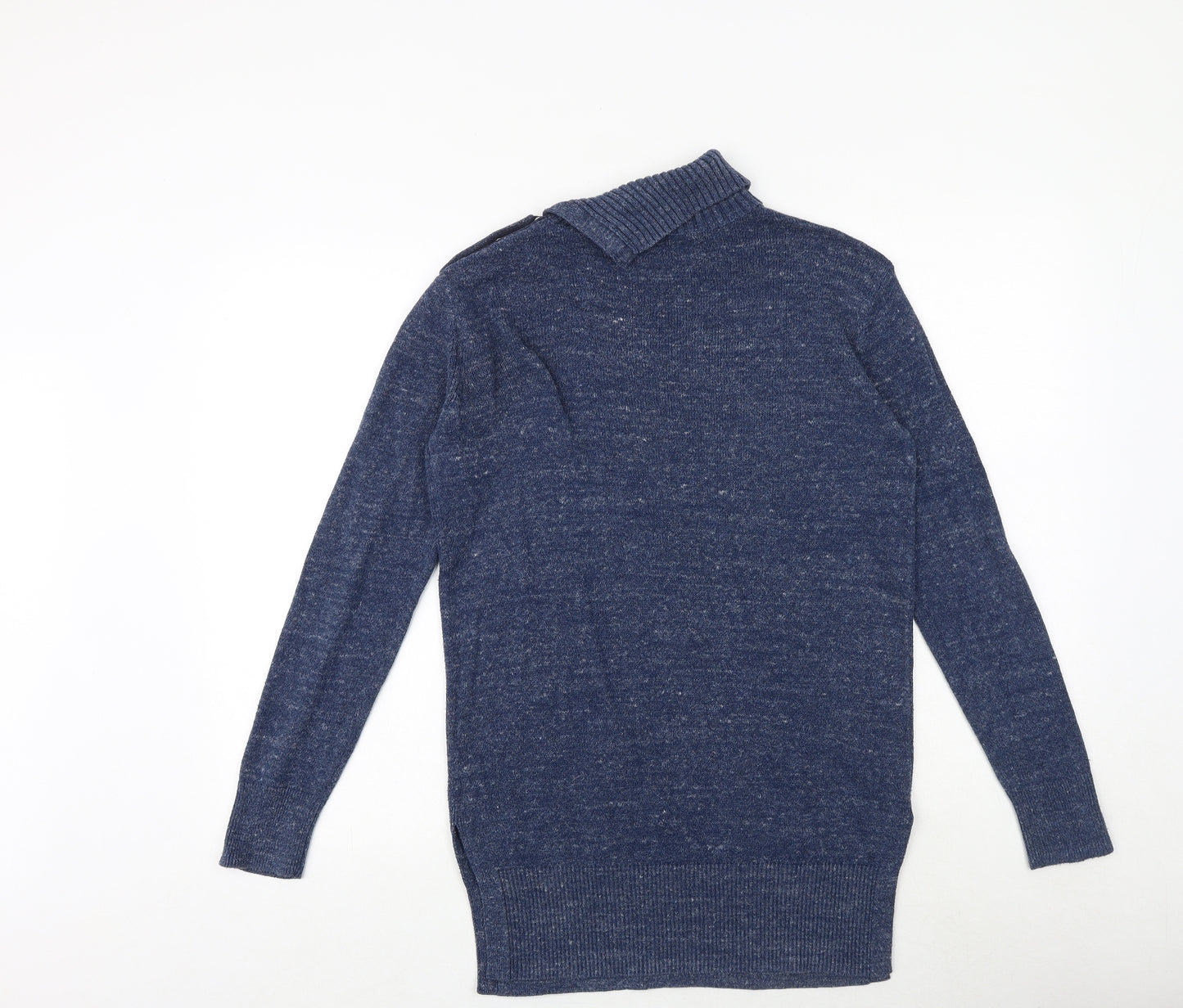 Gap Mens Blue Round Neck Cotton Pullover Jumper Size XS Long Sleeve