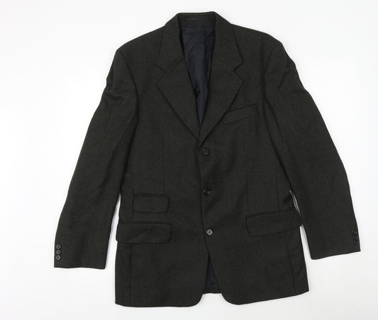 Canada Mens Grey Wool Jacket Suit Jacket Size 38 Regular