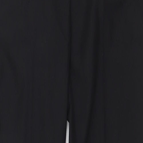 Select Womens Black Polyester Trousers Size 8 Regular Zip