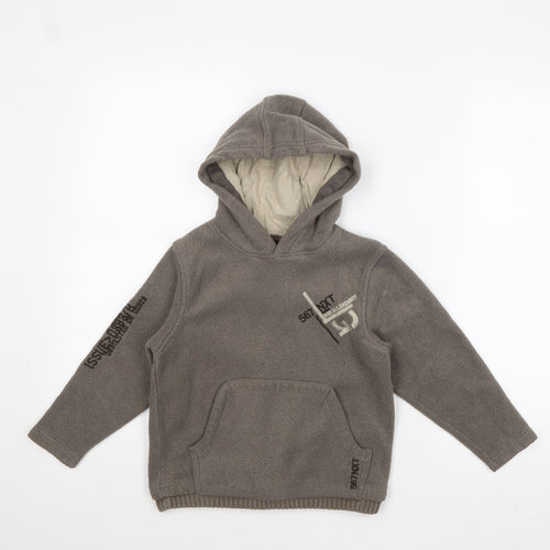NEXT Boys Brown Polyester Pullover Hoodie Size 6 Years Pullover
