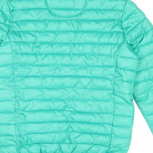 My Wear Boys Green Quilted Jacket Size 11-12 Years Zip